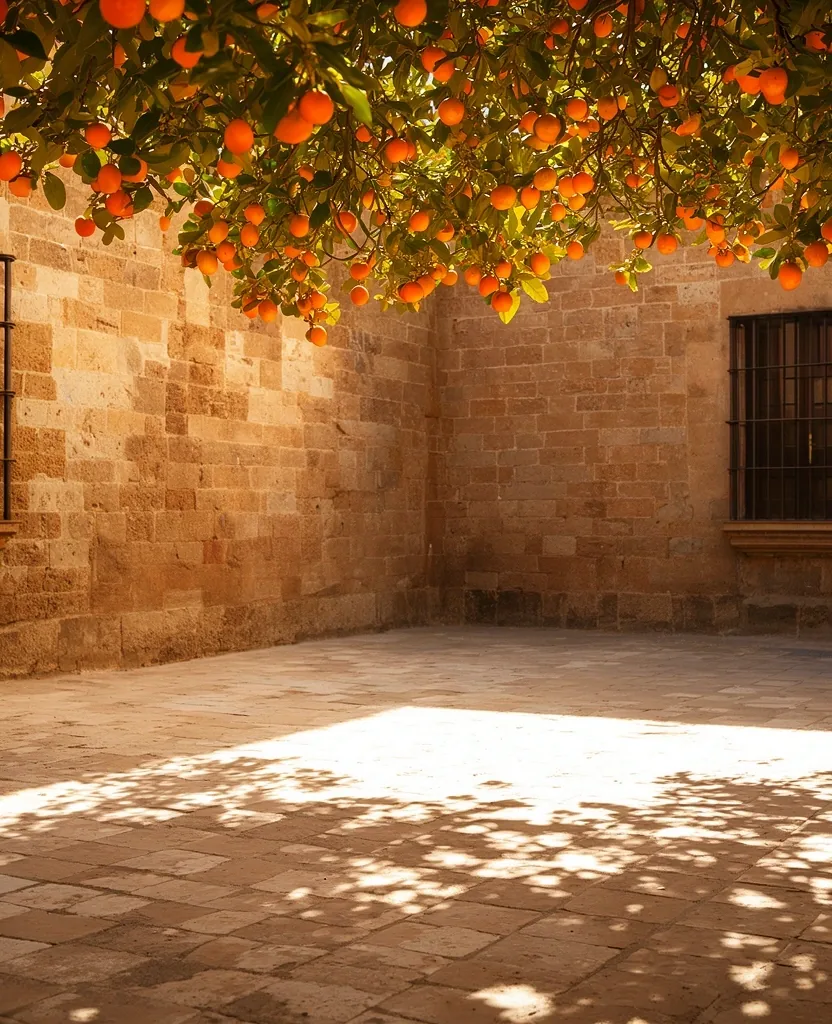 Traditional Spanish courtyard