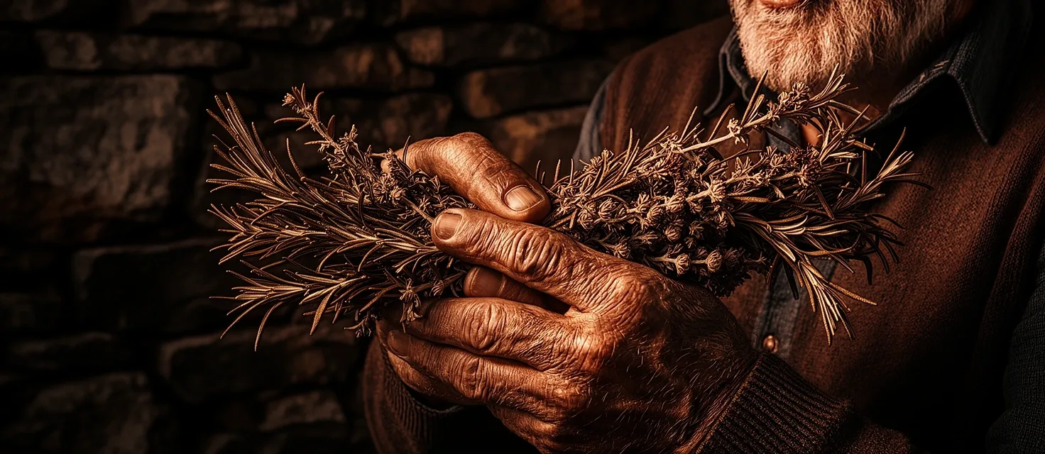 Traditional herb gathering