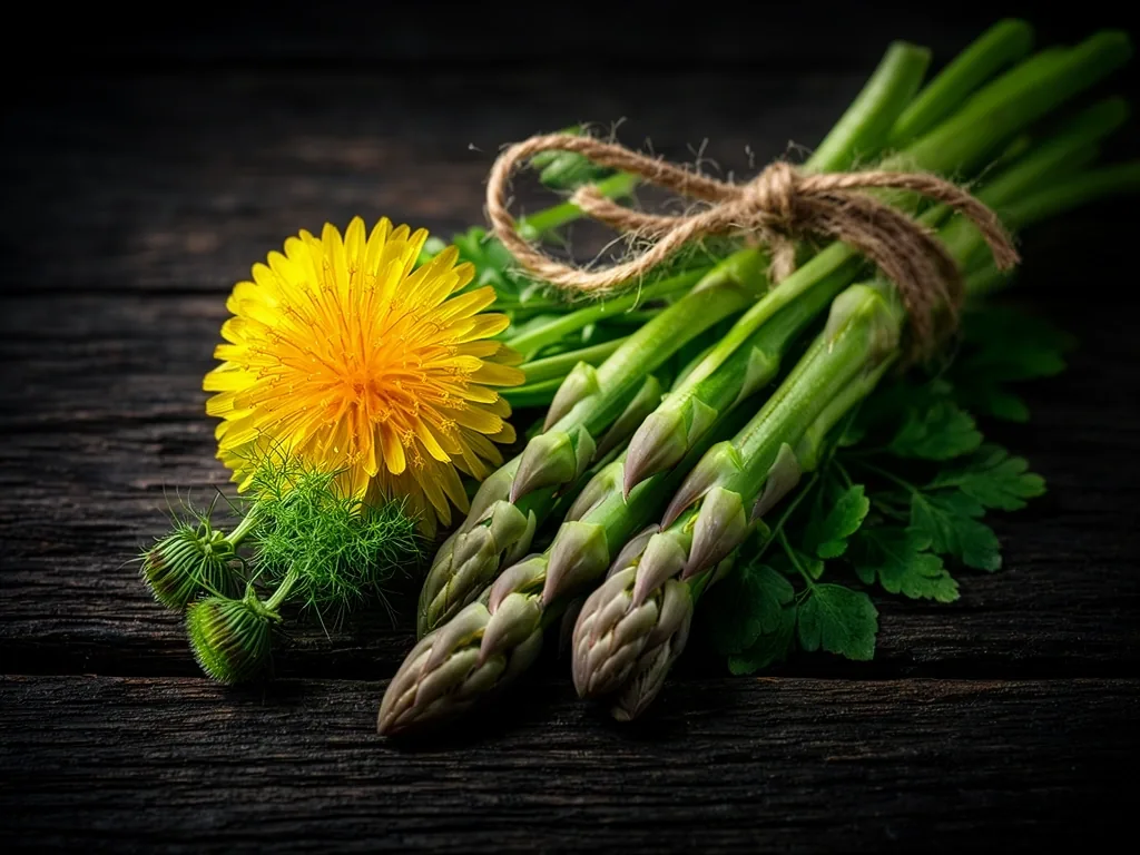 Traditional wild bitter greens